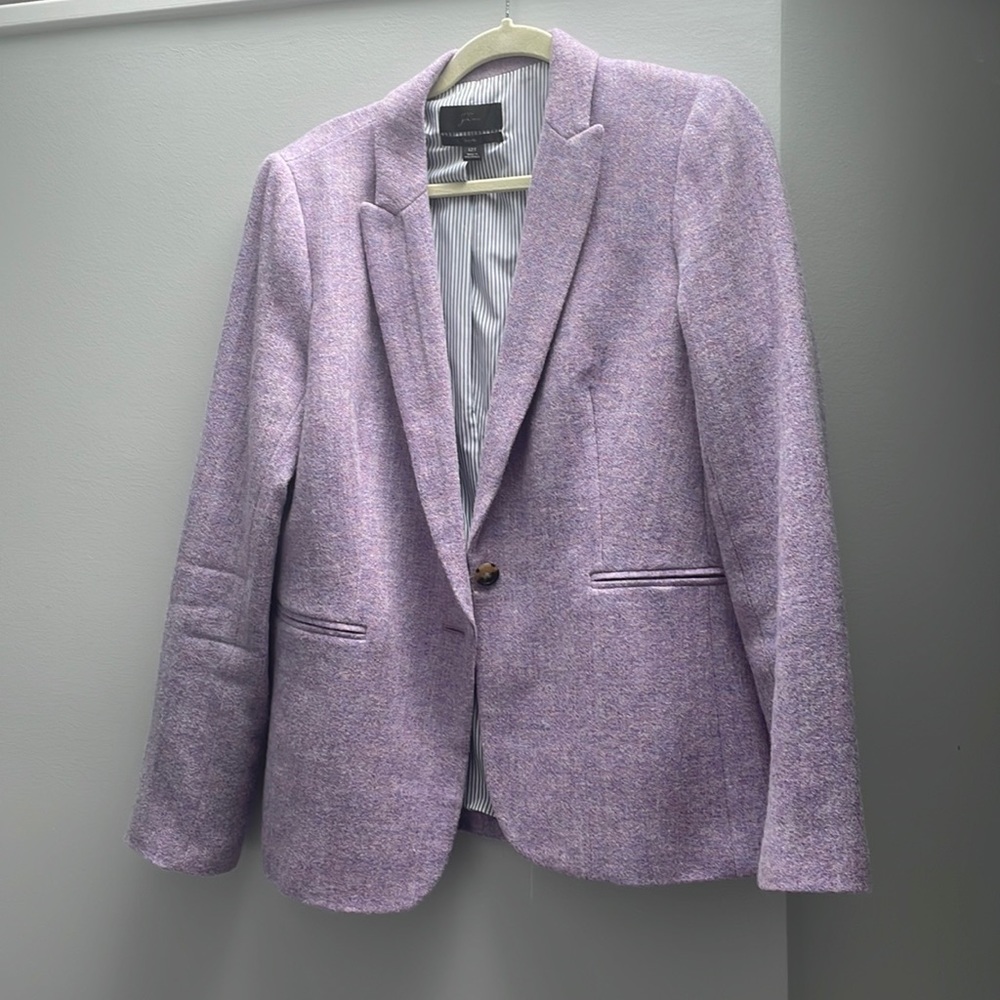 J Crew Park blazer—purple wool 12T (tall size)